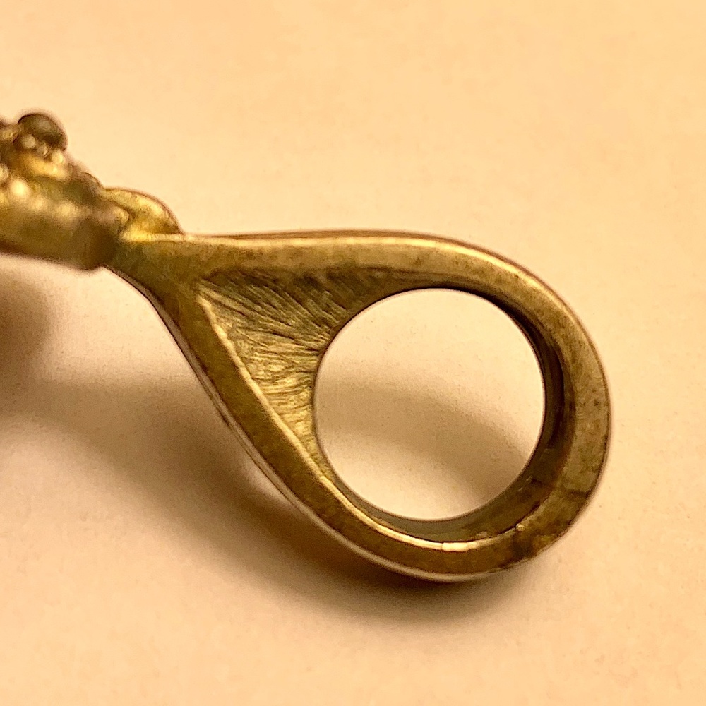 Rebecca Collins silver tone pendant clear drop Regencycore vintage - Picture 6 of 6